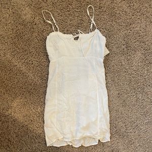 White Kaline eyelet mini dress